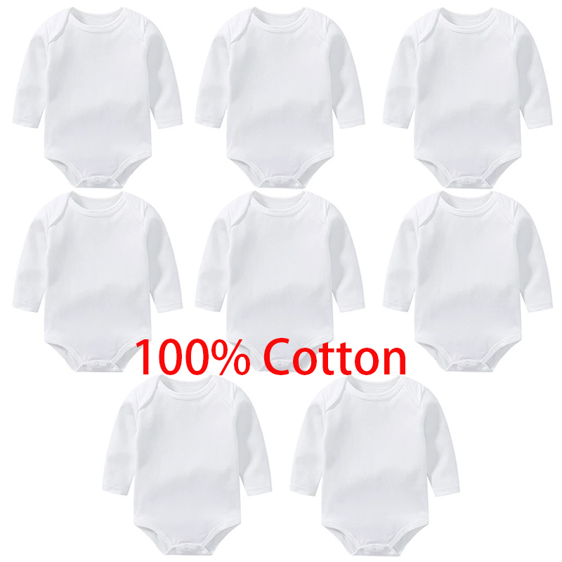Baby Clothing Brands - 3/8 قطعة/الوحدة ملابس داخلية للأطفال بأكمام