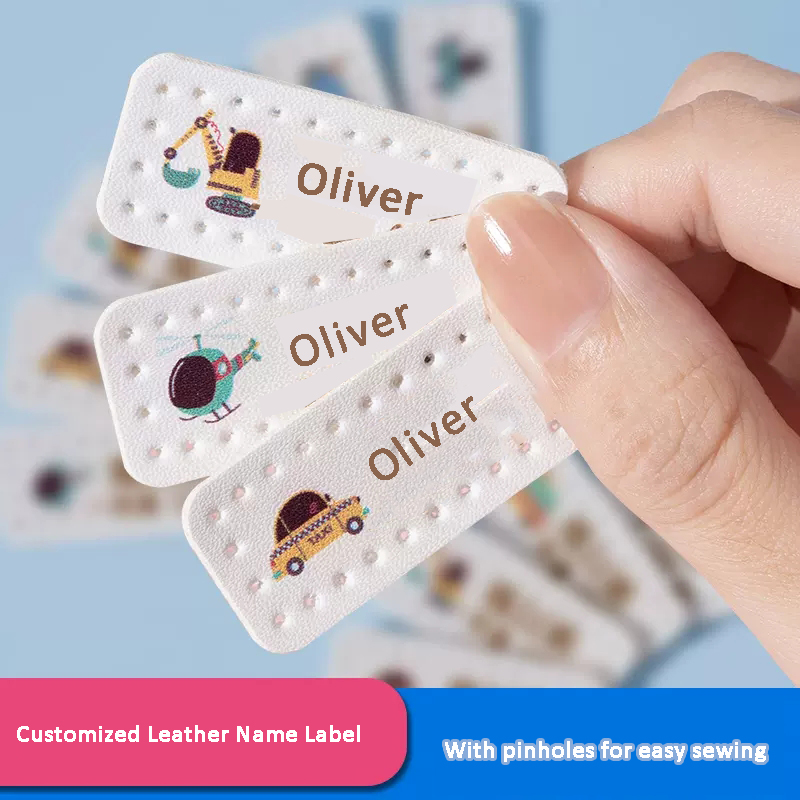 Baby Clothing Labels - ملصق جلدي مخصص بالليزر قابل للخياطة
