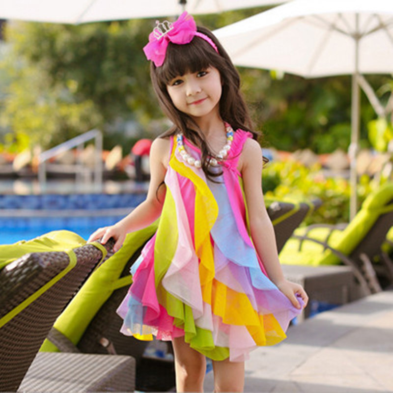 Baby Clothing Korea - فستان صيفي للبنات بدون عقد ملابس