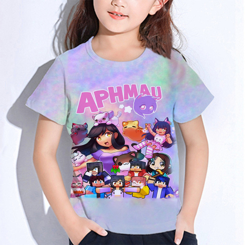Baby Clothing Essentials - Aphmau-الأطفال Meows القط الكرتون تي شيرت