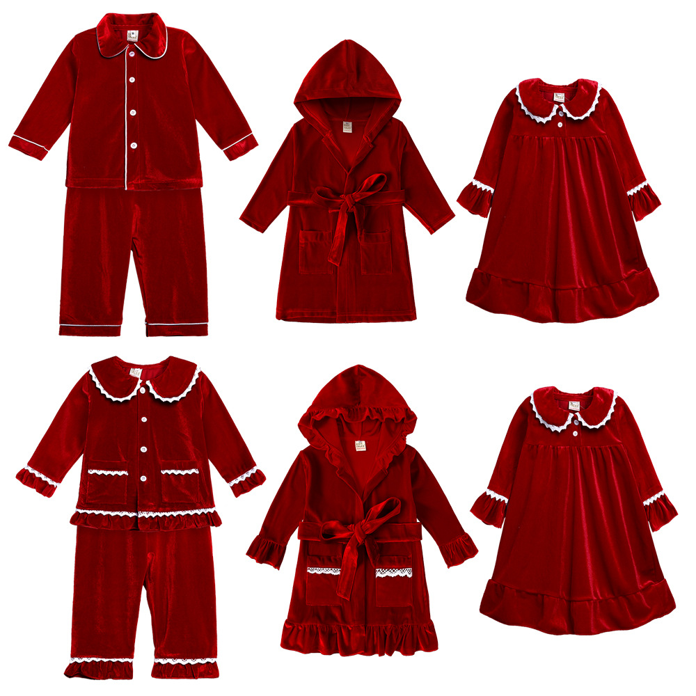 Baby Gown Nightwear - الأطفال عيد الميلاد pjs منامة ملابس