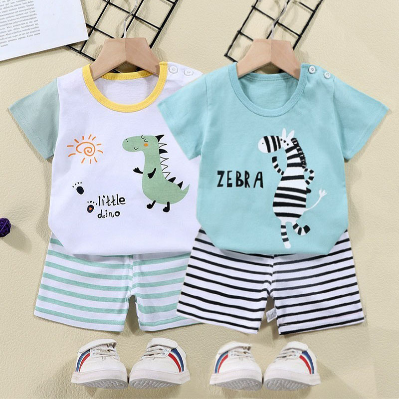 Baby Clothing Essentials - القطن تيز + السراويل 2 قطعة