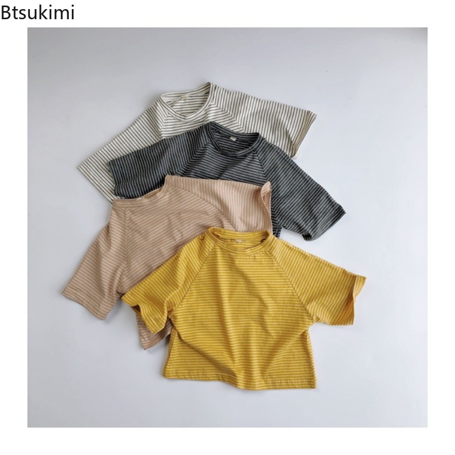 Baby Clothing Korea - ملابس أطفال صيفية، قمصان قطنية للأولاد
