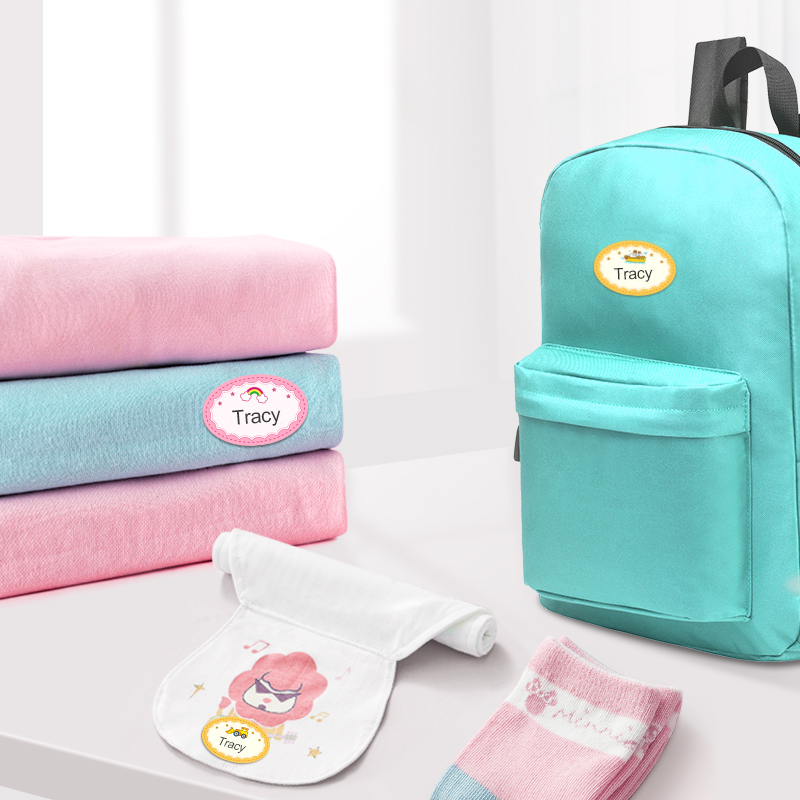 علامات أسماء مدرسة مخصصة للأطف - مراجعة Baby Clothing Labels وسعره