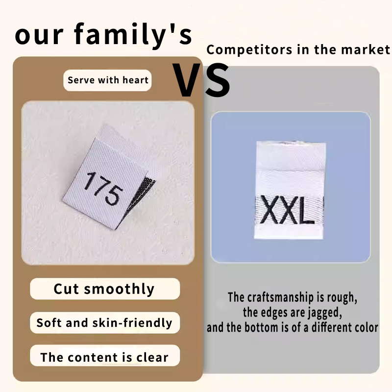 المصنع يبيع ملصقات مقاسات المل - مراجعة Baby Clothing Labels وسعره