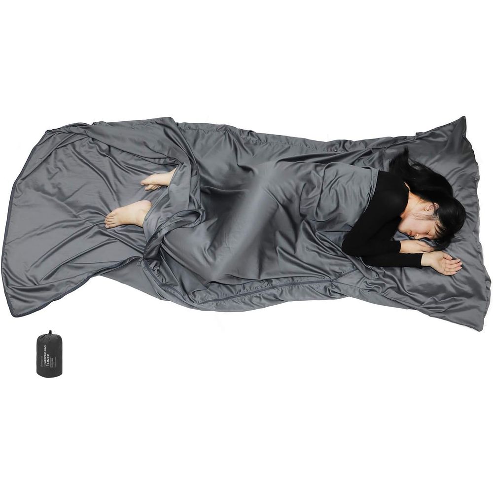 بطانة حقيبة سلينج حريرية بسحاب - مراجعة Fleece Sleep Bag وسعره