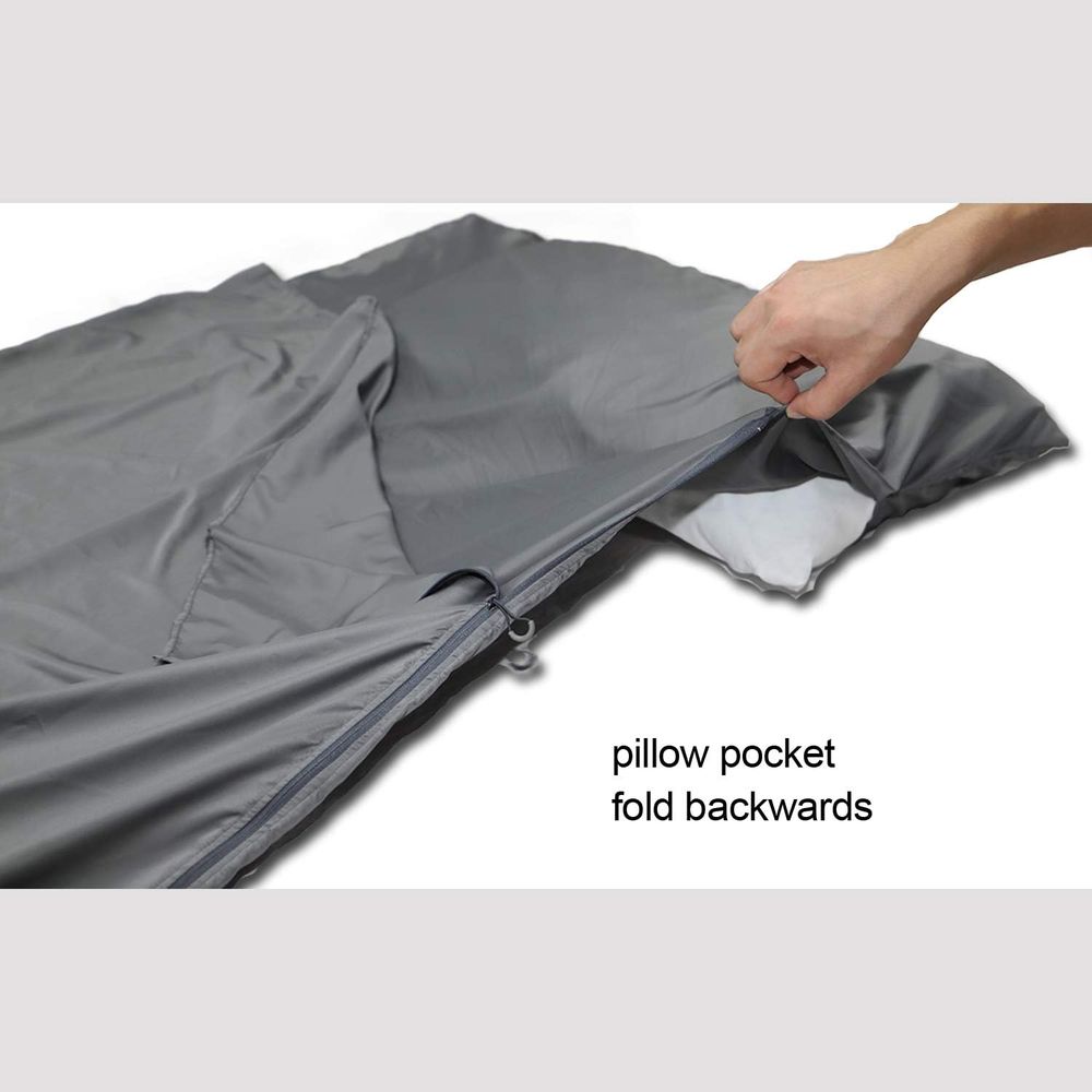 بطانة حقيبة سلينج حريرية بسحاب - مراجعة Fleece Sleep Bag وسعره
