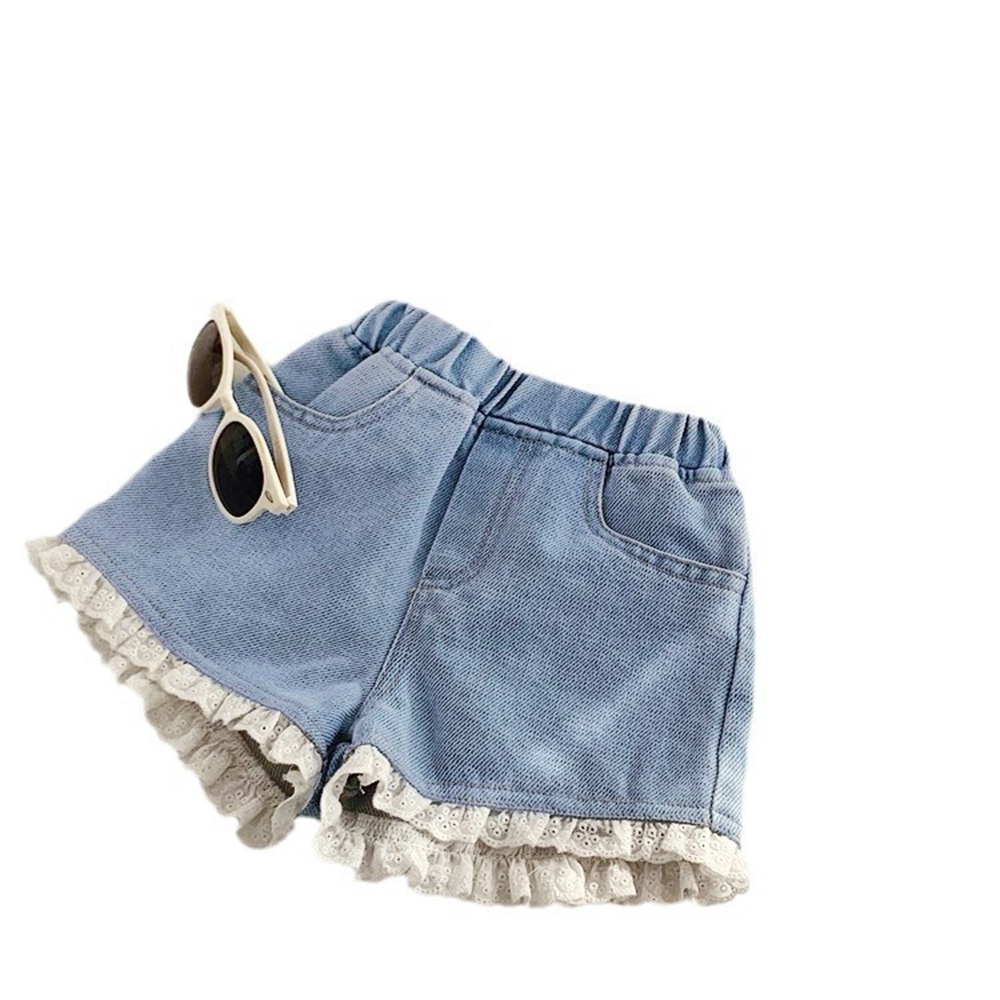 شورتات جينز صيفية للفتيات بخصر - مراجعة Baby Clothing Korea وسعره