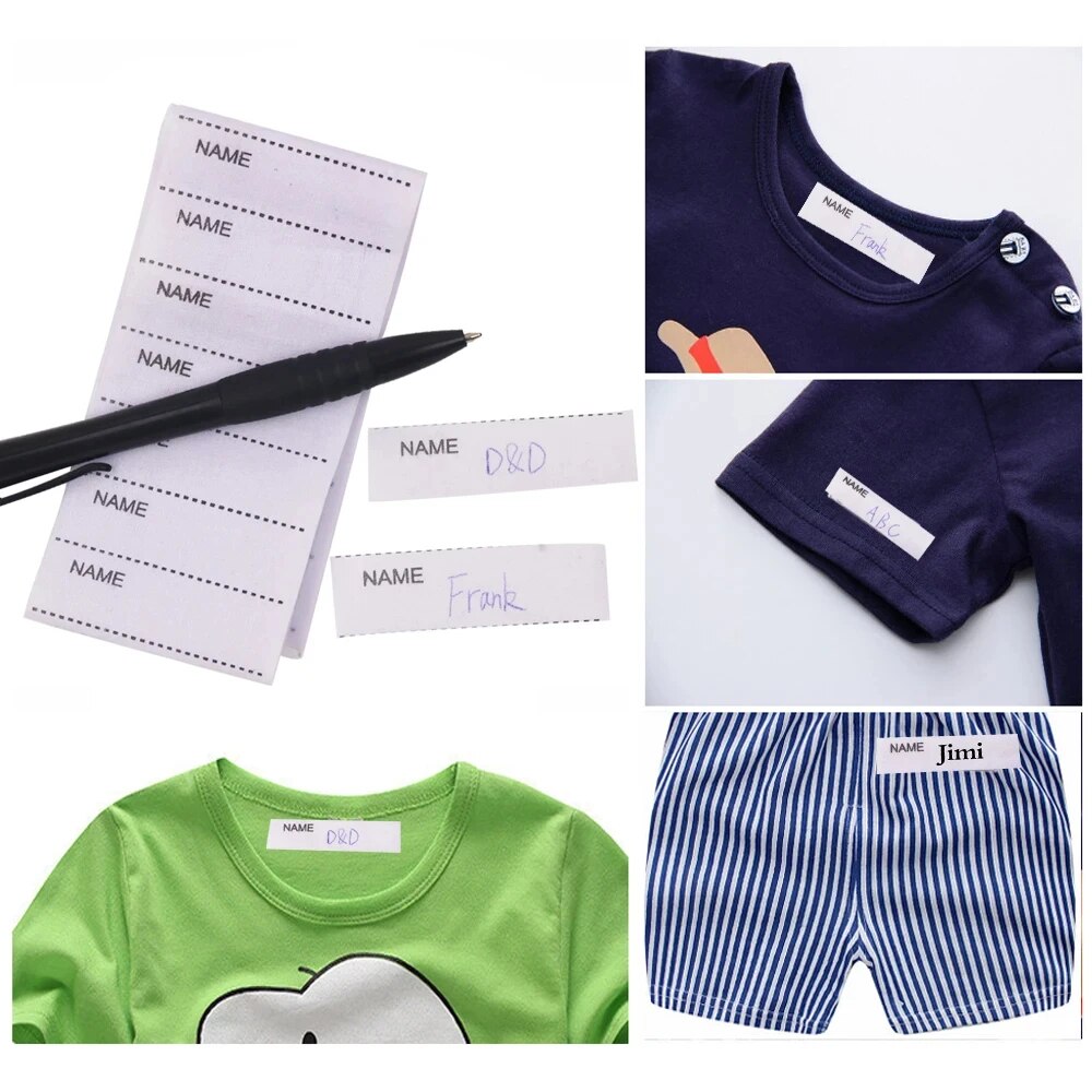 200 قطعة/الحزمة الأبيض قابل لل - مراجعة Baby Clothing Labels وسعره