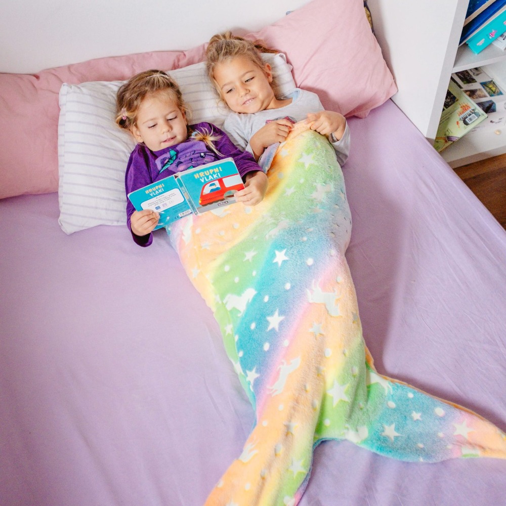 الفانيلا حورية البحر كيس النوم - مراجعة Fleece Sleep Bag وسعره