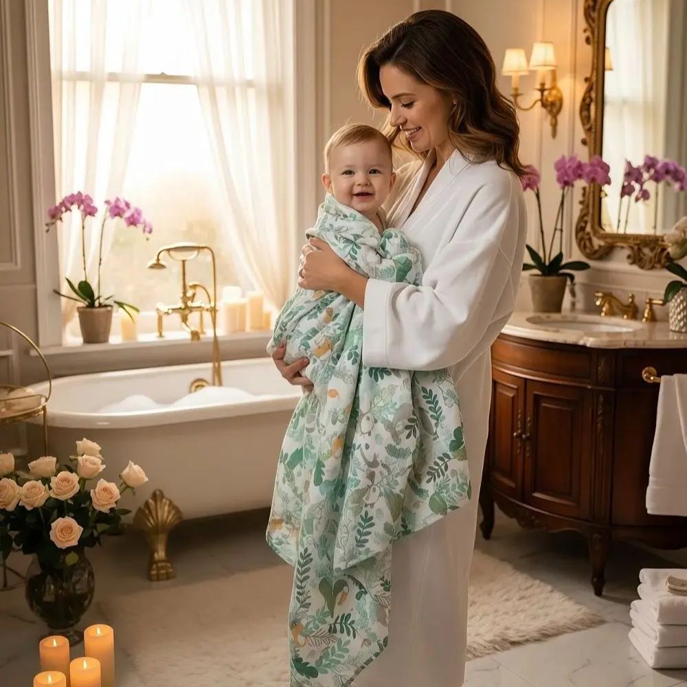 غطاء قماط من ألياف القطن العضو - مراجعة Baby Clothing Organic Cotton وسعره