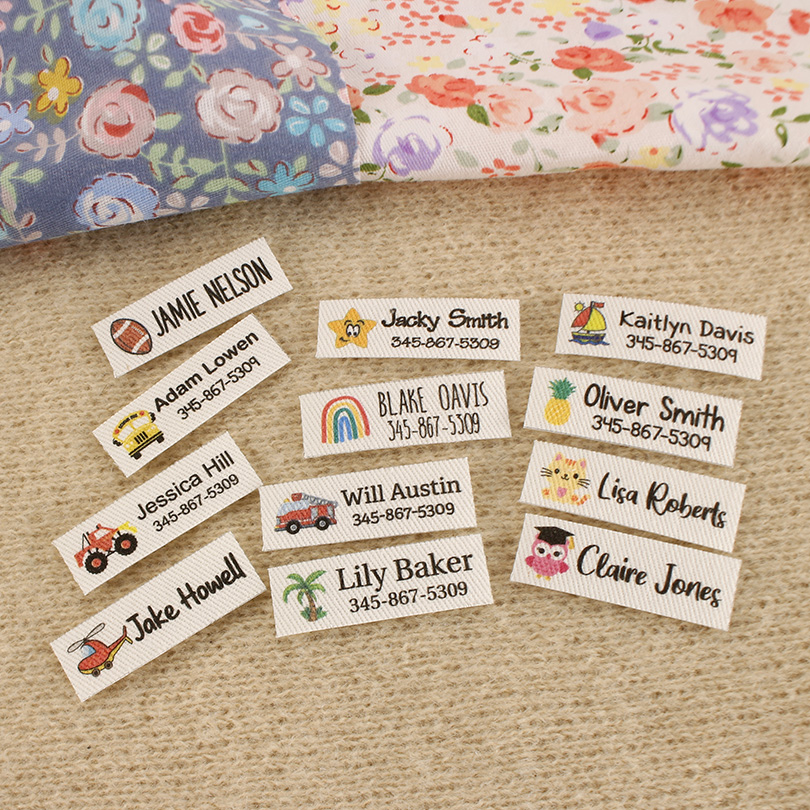 ملصقات كي مخصصة، ملصقات مدرسية - مراجعة Baby Clothing Labels وسعره